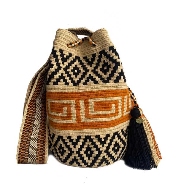 Recznie robiona etniczna torebka Wayuu SELINA