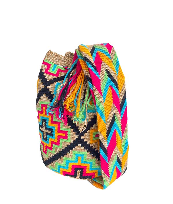 Kolorowy Pleciony Worek Wayuu w Stylu Boho SAONA